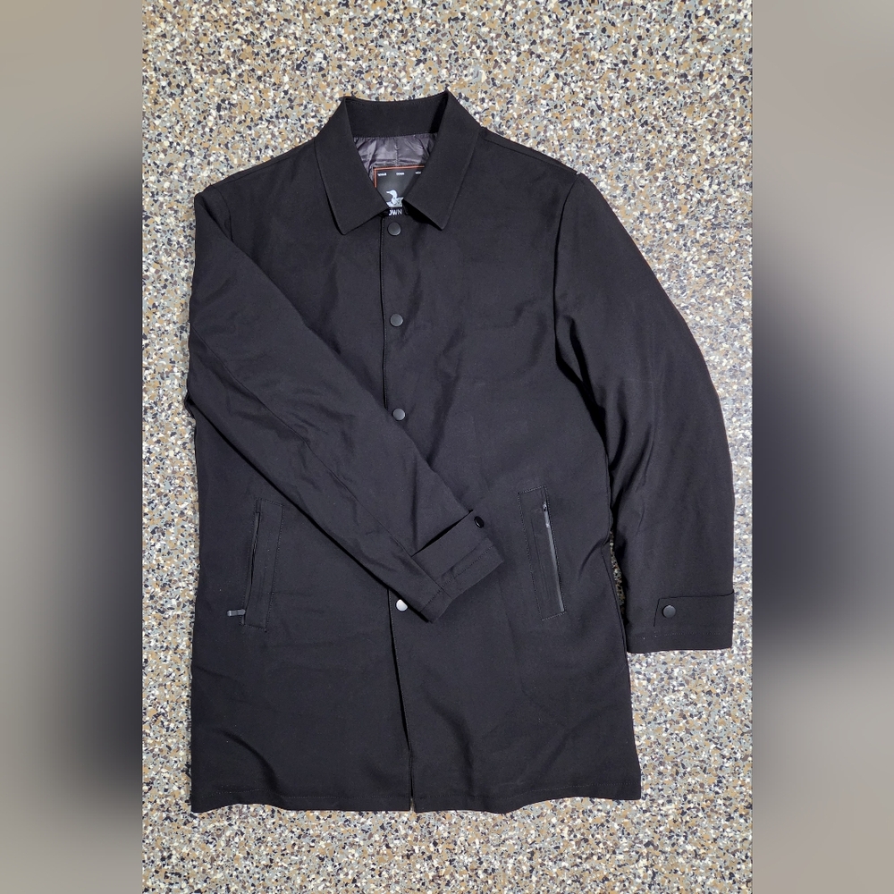 Men's 90% White Duck Down Black Jacket